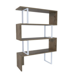 Decorotika Adriana Modern Bookcase White & Oud - thumbnail 5