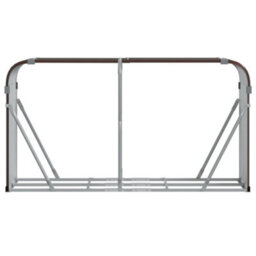 Walplus Log Holder Brown 180X45X100 Cm Galvanised Steel - thumbnail 4