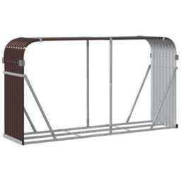 Walplus Log Holder Brown 180X45X100 Cm Galvanised Steel - thumbnail 6
