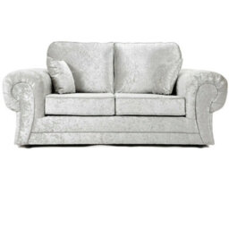 Tango Full Back 3+2 Seater Sofa Set Crushed Velvet Silver - thumbnail 3