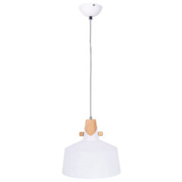 Luminosa Lighting Luminosa Melena Dome Pendant Ceiling Light White 1X E27