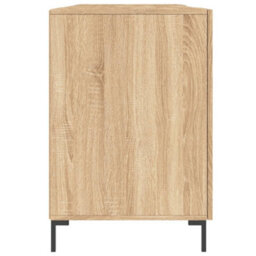 Berkfield Desk Sonoma Oak 140X50X75 Cm Engineered Wood - thumbnail 7