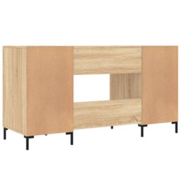 Berkfield Desk Sonoma Oak 140X50X75 Cm Engineered Wood - thumbnail 8