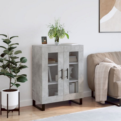 Berkfield Sideboard Concrete Grey 69.5X34X90 Cm Engineered Wood - image 1