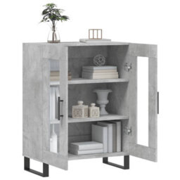 Berkfield Sideboard Concrete Grey 69.5X34X90 Cm Engineered Wood - thumbnail 4