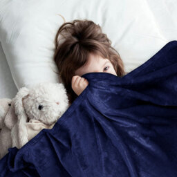 Ameha Fleece Plain Blanket, Lightweight & Reversible Throw For Travel, Bed & Sofa Blanket, Navy King 200X240Cm - thumbnail 9