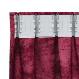 Berkfield Curtain With Curtains 2 Pcs Wine Red 140 X 140 Cm Velvet - thumbnail 4