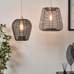 Inlight Flores Black Wire Tapered Lamp Shade (D)30Cm - thumbnail 4