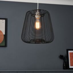 Inlight Flores Black Wire Tapered Lamp Shade (D)30Cm - thumbnail 7