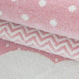 "Bravich Pink & Grey Clouds Kids Rug - Bambi - 120X170Cm (4'x5'8"")" - thumbnail 3