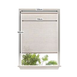 GoodHome Masana Cordless Natural Daylight Roller Blind (W)120Cm (L)180Cm - thumbnail 8