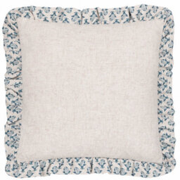 Furn. Lulah Block Printed Ruffle Cushion Cover - thumbnail 2