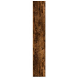Berkfield Bookcase Smoked Oak 60X24X143 Cm Engineered Wood - thumbnail 5
