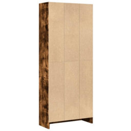 Berkfield Bookcase Smoked Oak 60X24X143 Cm Engineered Wood - thumbnail 6