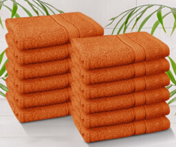 Casabella 12 Pack Face Cloth - 100% Cotton Face Towels Soft & Absorbent Super Quality Washcloths - thumbnail 4