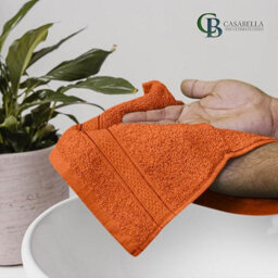 Casabella 12 Pack Face Cloth - 100% Cotton Face Towels Soft & Absorbent Super Quality Washcloths - thumbnail 2