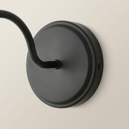 Valuelights Bourton Pair Of Matte Black Wall Lights With Ribbed Dome Shade And Bulbs - thumbnail 4