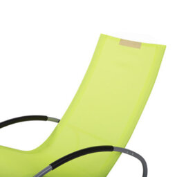 Beliani Rocking Sun Lounger Campo Metal Lime Green - thumbnail 8