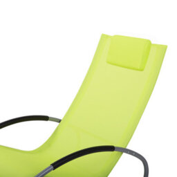 Beliani Rocking Sun Lounger Campo Metal Lime Green - thumbnail 7