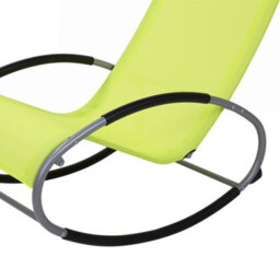 Beliani Rocking Sun Lounger Campo Metal Lime Green - thumbnail 9