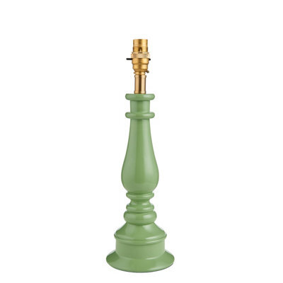Loops Stylish Cotswold Green Table Lamp Base With Brass Holder For Elegant Interiors - image 1