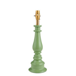 Loops Stylish Cotswold Green Table Lamp Base With Brass Holder For Elegant Interiors