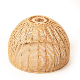 Fabfinds Natural Wicker Woven Pendant Ceiling Light Shade 290mm - thumbnail 4