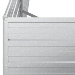 Berkfield Practical Garden Raised Bed 400X80X77 Cm Galvanized Steel Silver - thumbnail 6