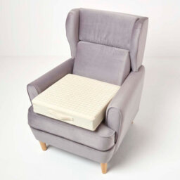 Homescapes Cream Quilted Cotton Armchair Booster Cushion Cover - thumbnail 6