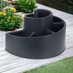 Urbn-Living Urbnliving Large Herb Spiral Planter Flowers Plant 6 Section Grower Organiser Balcony Patio