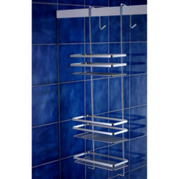 Euroshowers Stainless Steel Chrome Plated Over Door Shower Caddy - thumbnail 4