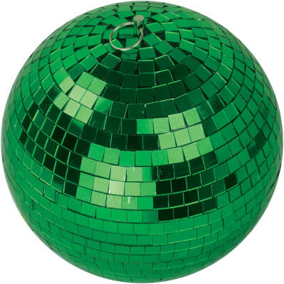 Netagon Fxlab Party Event Festive Christmas Green Mirror Disco Ball 200mm