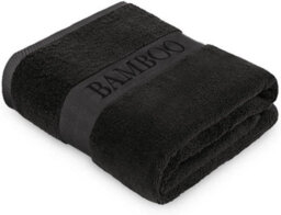 Gc Gaveno Cavailia 2Pk Bamboo Hand Towel 50X80 Black Super Absorbent Quick Drying Cotton Towel Set For Spa Gym Towel - thumbnail 2