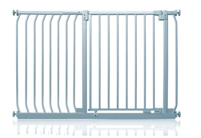 Safetots Elite Pressure Safety Gate, 125Cm - 134Cm, Matt Grey, Pressure Fit Stair Gate - image 1