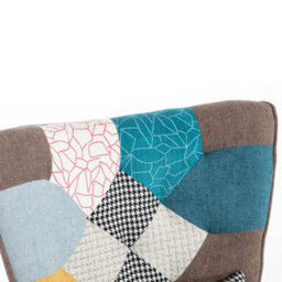 Matteo Vibrant Multi-Colour Lounge Chair & Footstool Set For Living Room - Comfortable & Stylish - thumbnail 9