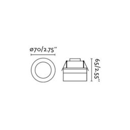 Luminosa Lighting Luminosa Ebba Led Recessed Spotlight Silver Ip44 - thumbnail 2