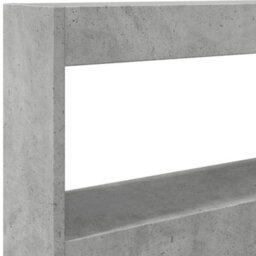 Berkfield Headboard Cabinet With Led Concrete Grey 120X17X102 Cm - thumbnail 9