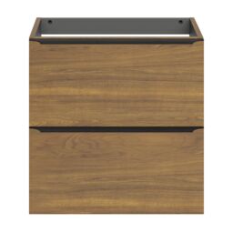 GoodHome Imandra Slimline Walnut Effect Wall-Mounted Bathroom Cabinet (H) 600mm (W) 600mm - thumbnail 2