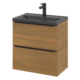 GoodHome Imandra Slimline Walnut Effect Wall-Mounted Bathroom Cabinet (H) 600mm (W) 600mm - thumbnail 7