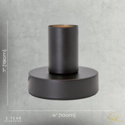 Happy Homewares Matte Black Bulb Holder Table Lamp To Showcase Vintage Filament Bulbs - thumbnail 7