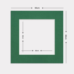Ak Frames 60X60Cm Emerald Picture Mounts To Fit 40X40Cm Aperture Size - Mount Board Only (No Frame Included) - thumbnail 3