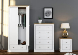 LPD Devon White 5-Drawer Chest - Timeless Elegance With Spacious Storage & Classic Design - thumbnail 4