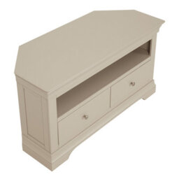 The Furniture Market Wilmslow Dove Grey Painted Corner Tv Unit Stand To Fit Tvs Up To 50 - thumbnail 5
