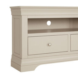 The Furniture Market Wilmslow Dove Grey Painted Corner Tv Unit Stand To Fit Tvs Up To 50 - thumbnail 7