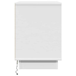 Berkfield Modern Bedside Cabinets With Led 2 Pcs White 50X34,5X50 Cm - thumbnail 9