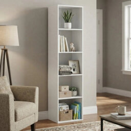 5-Cube Freestanding Bookcase - Waterproof Storage For Home And Office - thumbnail 8