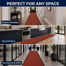 "Bravich Red Hallway Runner 66 X 610Cm (2'2"" X 20')" - thumbnail 7