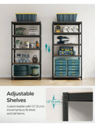 Songmics  Shelving Unit, 50 X 100 X 200 Cm, 875 Kg Load Capacity (175 Kg Per Shelf), Adjustable Storage Shelves, Garage - thumbnail 5