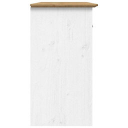 Berkfield Classic Sideboard Bodo White And Brown 115X43X79.5 Cm Solid Wood Pine - thumbnail 5