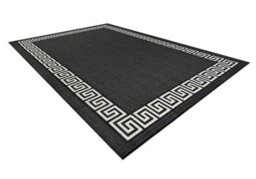 RugsX Carpet Sisal Flat 49373690 Greek Black Cream 160X230 Cm - thumbnail 3